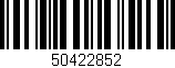 Código de barras (EAN, GTIN, SKU, ISBN): '50422852'