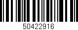 Código de barras (EAN, GTIN, SKU, ISBN): '50422916'