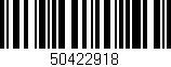 Código de barras (EAN, GTIN, SKU, ISBN): '50422918'