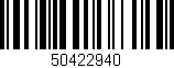 Código de barras (EAN, GTIN, SKU, ISBN): '50422940'