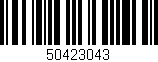 Código de barras (EAN, GTIN, SKU, ISBN): '50423043'