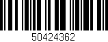 Código de barras (EAN, GTIN, SKU, ISBN): '50424362'