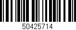 Código de barras (EAN, GTIN, SKU, ISBN): '50425714'