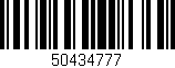 Código de barras (EAN, GTIN, SKU, ISBN): '50434777'