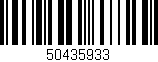 Código de barras (EAN, GTIN, SKU, ISBN): '50435933'