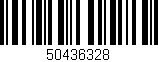 Código de barras (EAN, GTIN, SKU, ISBN): '50436328'