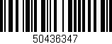 Código de barras (EAN, GTIN, SKU, ISBN): '50436347'