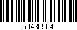 Código de barras (EAN, GTIN, SKU, ISBN): '50436564'
