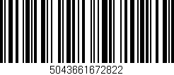 Código de barras (EAN, GTIN, SKU, ISBN): '5043661672822'