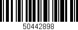 Código de barras (EAN, GTIN, SKU, ISBN): '50442898'