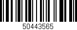 Código de barras (EAN, GTIN, SKU, ISBN): '50443565'