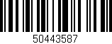 Código de barras (EAN, GTIN, SKU, ISBN): '50443587'
