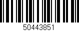 Código de barras (EAN, GTIN, SKU, ISBN): '50443851'