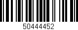 Código de barras (EAN, GTIN, SKU, ISBN): '50444452'