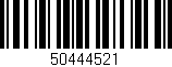 Código de barras (EAN, GTIN, SKU, ISBN): '50444521'