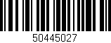 Código de barras (EAN, GTIN, SKU, ISBN): '50445027'
