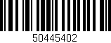 Código de barras (EAN, GTIN, SKU, ISBN): '50445402'