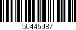 Código de barras (EAN, GTIN, SKU, ISBN): '50445987'