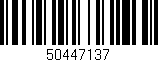 Código de barras (EAN, GTIN, SKU, ISBN): '50447137'
