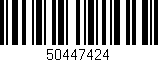Código de barras (EAN, GTIN, SKU, ISBN): '50447424'