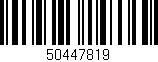 Código de barras (EAN, GTIN, SKU, ISBN): '50447819'
