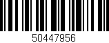 Código de barras (EAN, GTIN, SKU, ISBN): '50447956'