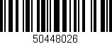 Código de barras (EAN, GTIN, SKU, ISBN): '50448026'