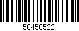 Código de barras (EAN, GTIN, SKU, ISBN): '50450522'