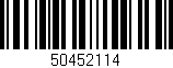 Código de barras (EAN, GTIN, SKU, ISBN): '50452114'