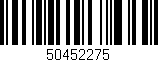 Código de barras (EAN, GTIN, SKU, ISBN): '50452275'