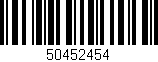 Código de barras (EAN, GTIN, SKU, ISBN): '50452454'