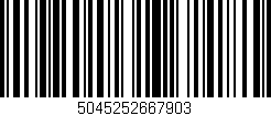 Código de barras (EAN, GTIN, SKU, ISBN): '5045252667903'