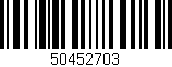 Código de barras (EAN, GTIN, SKU, ISBN): '50452703'