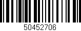 Código de barras (EAN, GTIN, SKU, ISBN): '50452706'