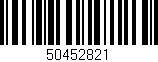 Código de barras (EAN, GTIN, SKU, ISBN): '50452821'