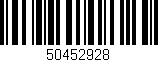 Código de barras (EAN, GTIN, SKU, ISBN): '50452928'