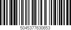 Código de barras (EAN, GTIN, SKU, ISBN): '5045377630653'