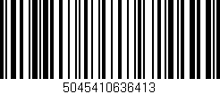 Código de barras (EAN, GTIN, SKU, ISBN): '5045410636413'