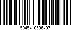 Código de barras (EAN, GTIN, SKU, ISBN): '5045410636437'