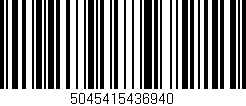 Código de barras (EAN, GTIN, SKU, ISBN): '5045415436940'