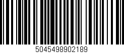 Código de barras (EAN, GTIN, SKU, ISBN): '5045498902189'