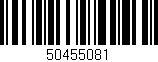 Código de barras (EAN, GTIN, SKU, ISBN): '50455081'