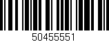 Código de barras (EAN, GTIN, SKU, ISBN): '50455551'