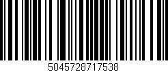 Código de barras (EAN, GTIN, SKU, ISBN): '5045728717538'