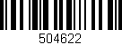 Código de barras (EAN, GTIN, SKU, ISBN): '504622'