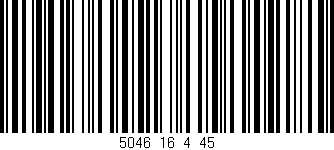 Código de barras (EAN, GTIN, SKU, ISBN): '5046_16_4_45'