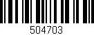 Código de barras (EAN, GTIN, SKU, ISBN): '504703'