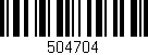 Código de barras (EAN, GTIN, SKU, ISBN): '504704'