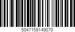 Código de barras (EAN, GTIN, SKU, ISBN): '5047159149070'