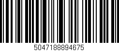 Código de barras (EAN, GTIN, SKU, ISBN): '5047188894675'